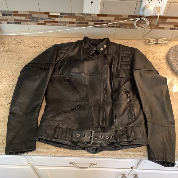 Vintage Hein Gericke Harley Davidson Black Leather Motorcycle Jacket Sz 36 - Picture 8 of 11